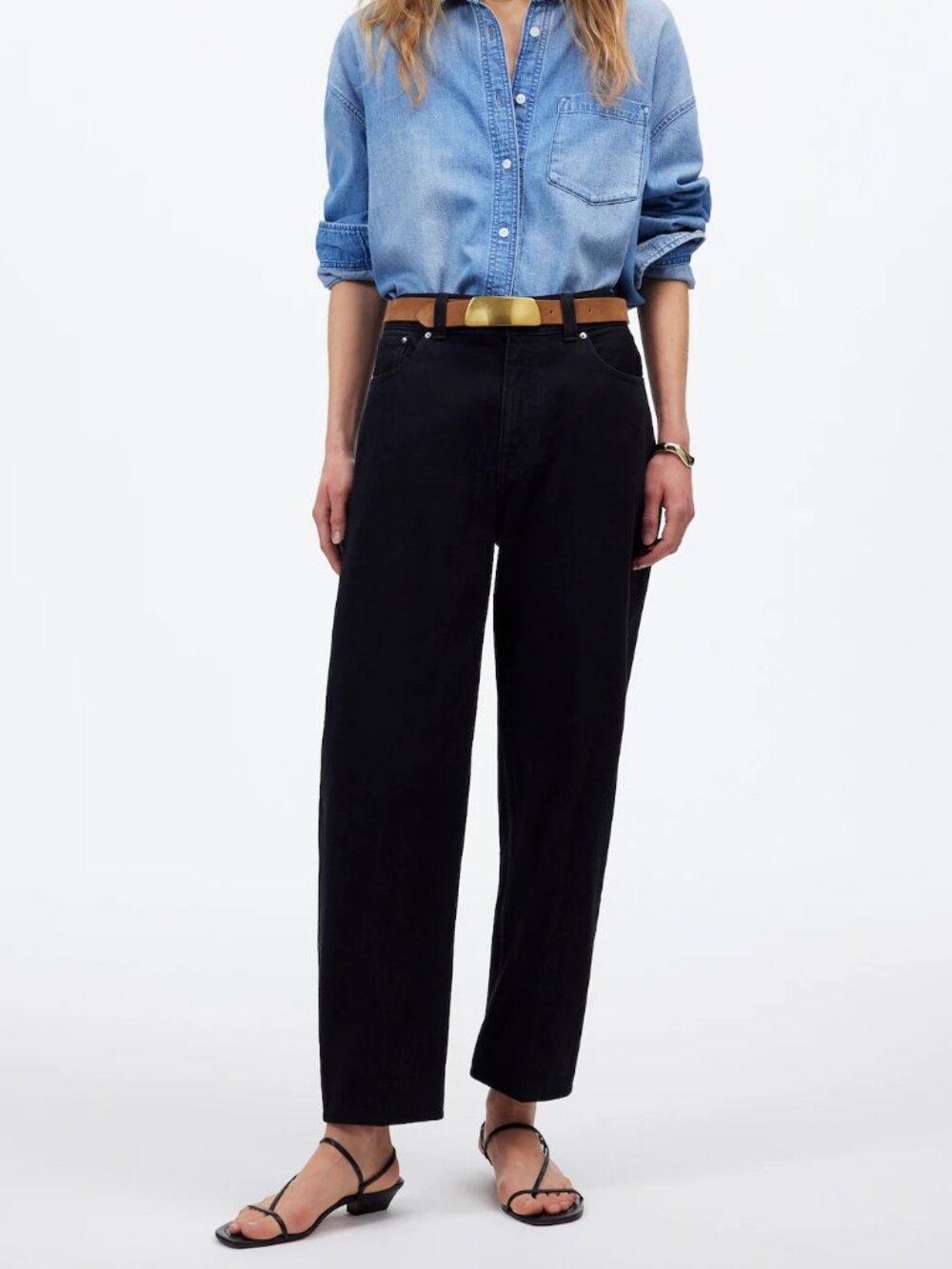 Madewell The Arc-Leg Jean in Black Frost